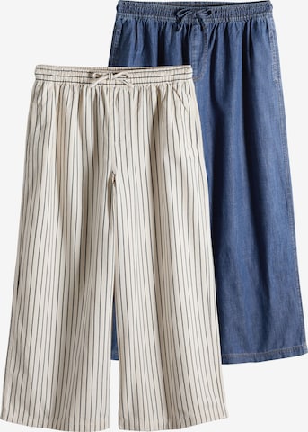 Wide leg Jeans de la The Set pe bej: față