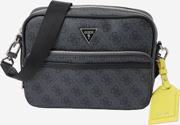GUESS Сумка через плечо 'MILANO CROSSBODY DOUBLE ZIP' в Черный: спереди