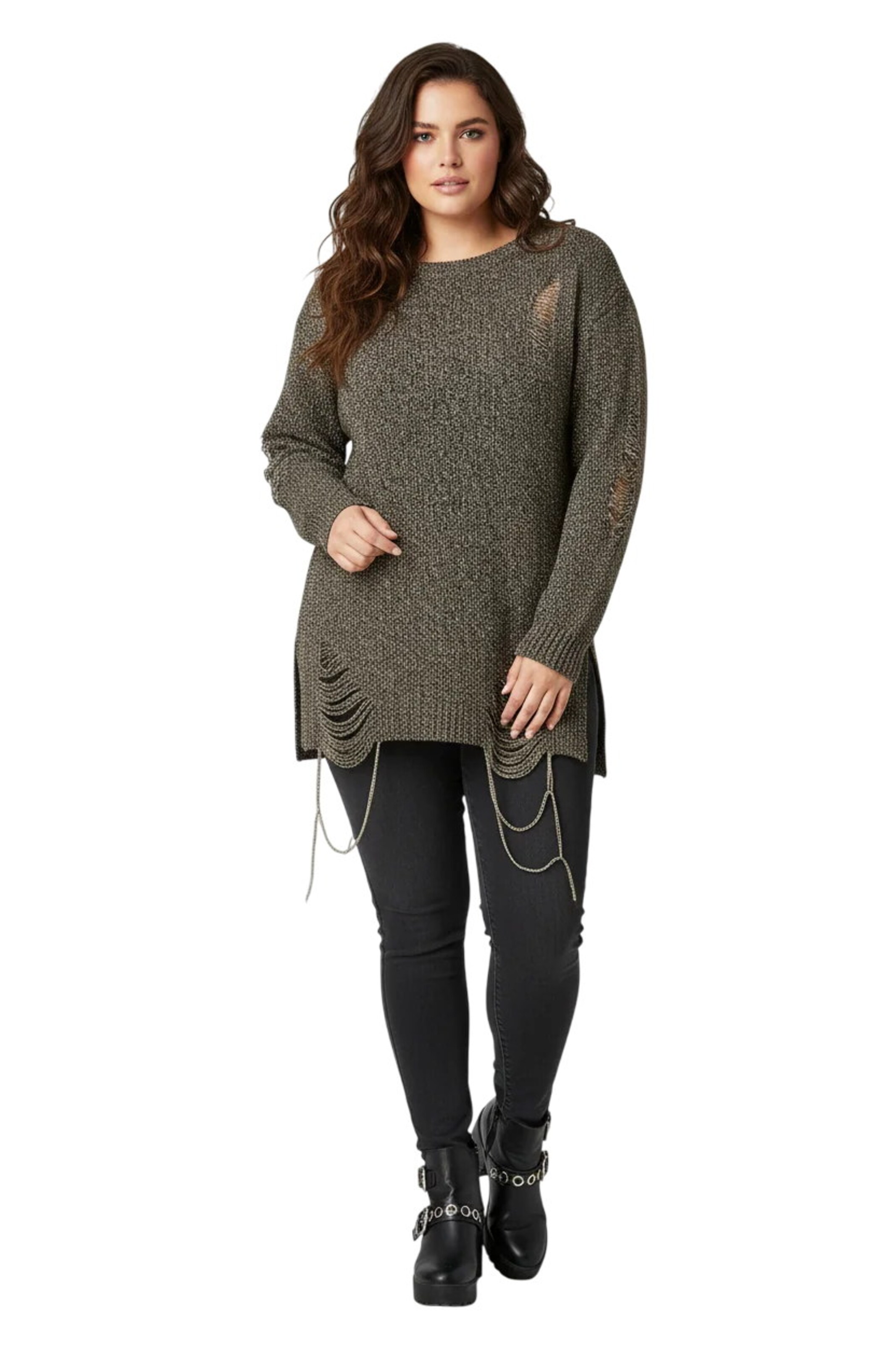 Shape Of You Sweater in Green: front