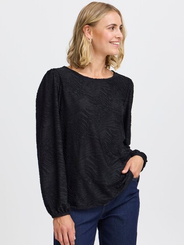 Fransa Blouse 'Rie' in Black: front