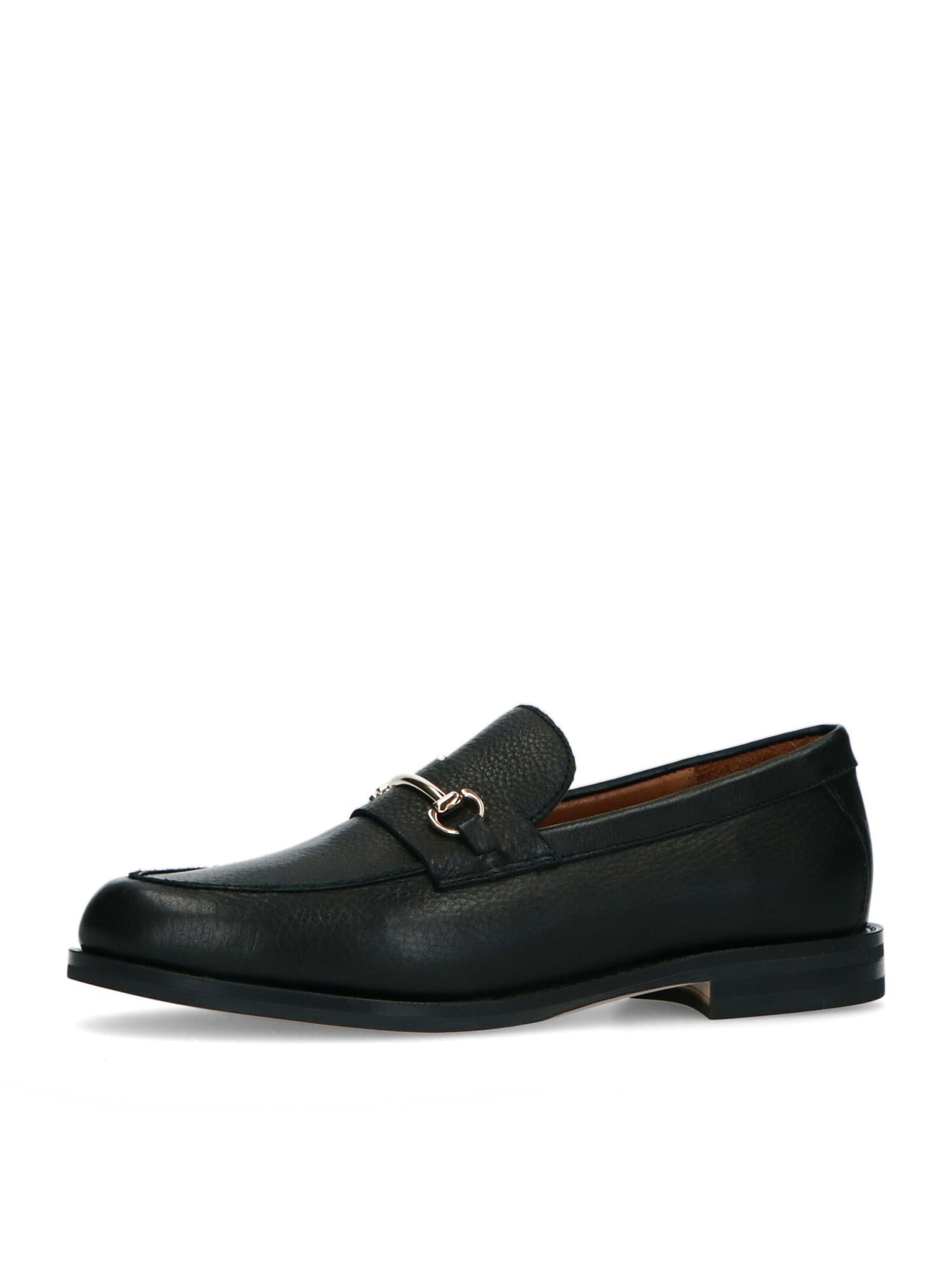 MANFIELD Classic Flats in Black: front