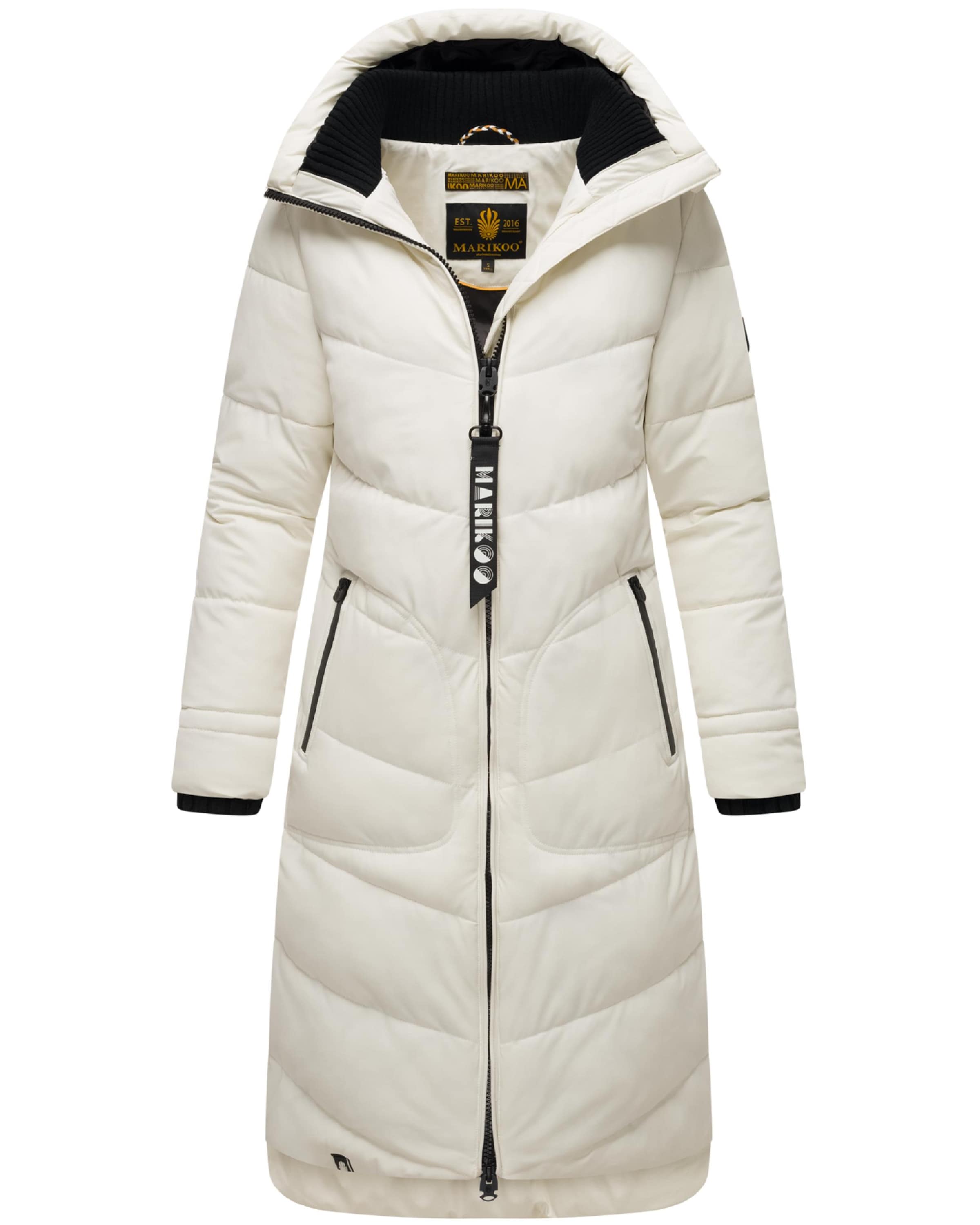 Cappotto invernale 'Benikoo' di MARIKOO in bianco: frontale