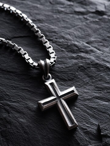 REYTEL Anhänger 'BLESSED' in Silber: Vorderseite