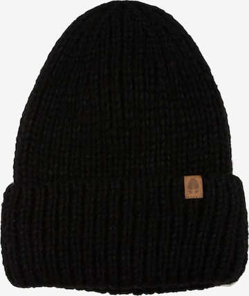 KOPYTO Mütze 'EULE' in Schwarz: Vorderseite