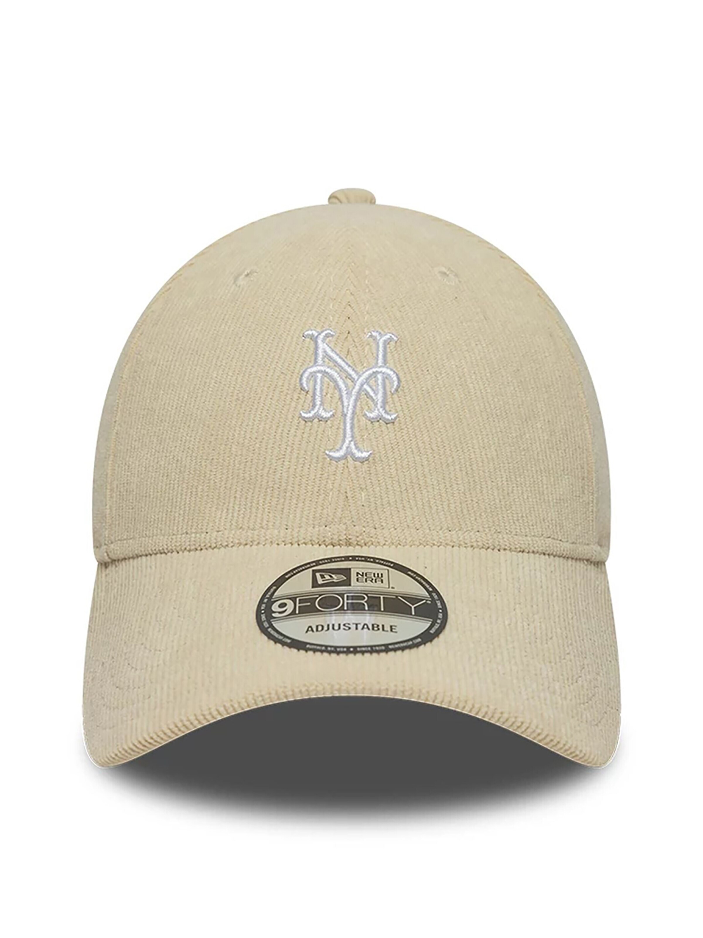 NEW ERA Athletic Cap '9FORTY New York Mets MLB Soft Cord' in Beige: front