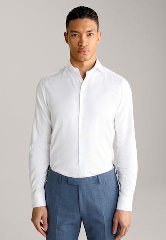 JOOP! Slim fit Business Shirt 'Panko' in White: front