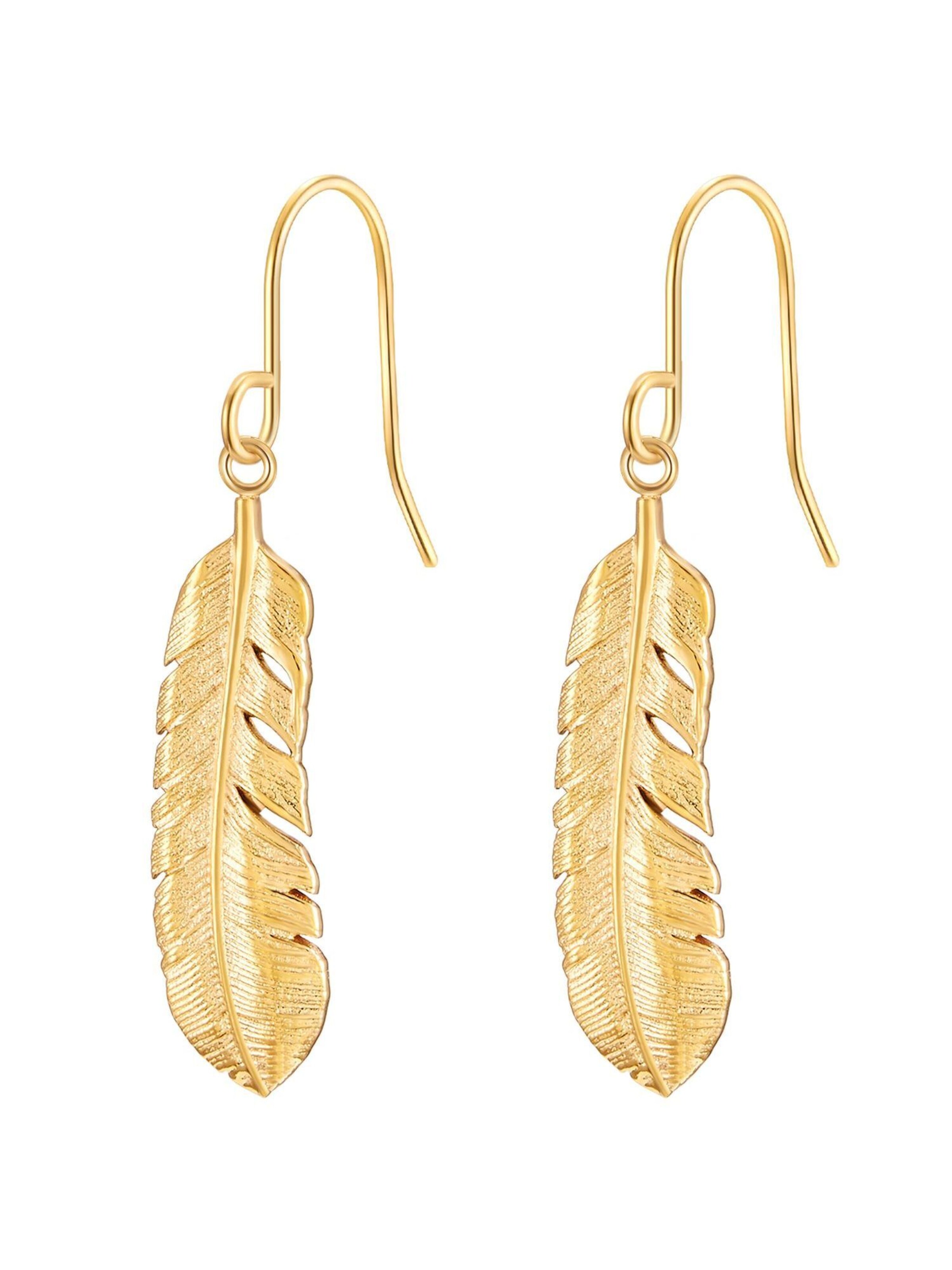Eastside Earrings in Gold: front