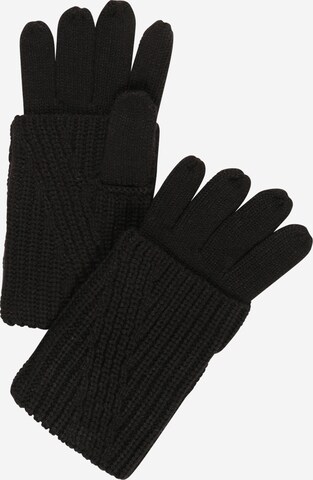 AllSaints Prstové rukavice – černá: přední strana
