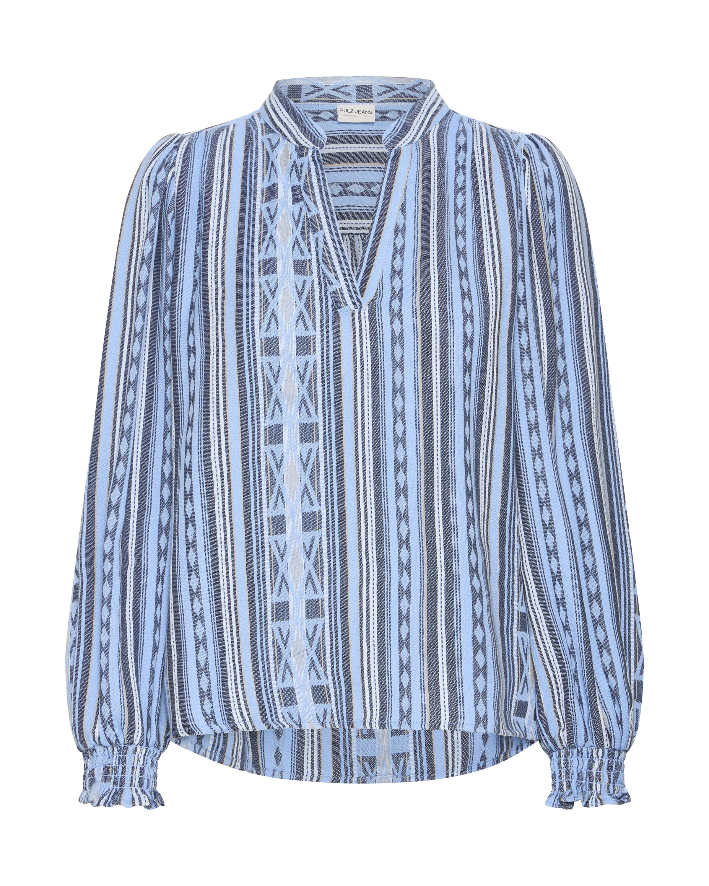 Pulz Blouse 'Alexis' in Blauw: voorkant