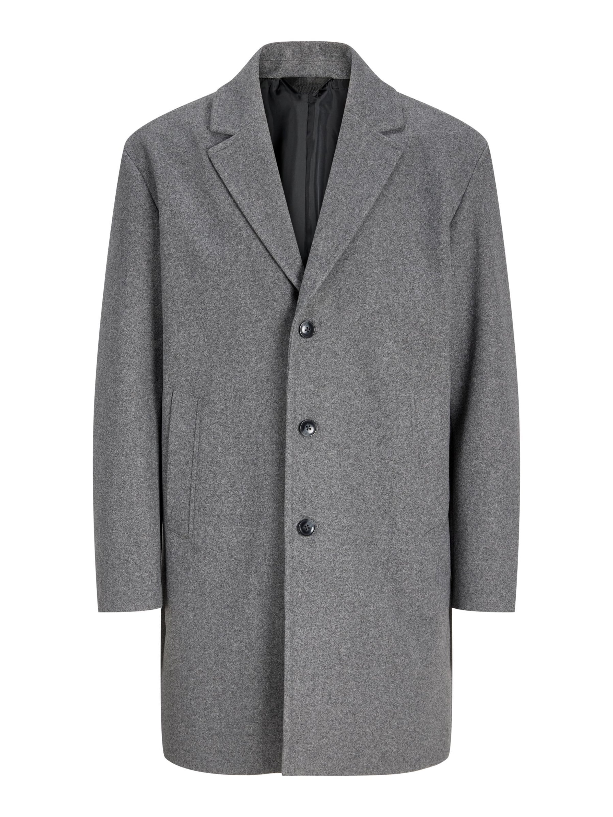Manteau mi-saison 'JJEJames' JACK & JONES en gris : devant