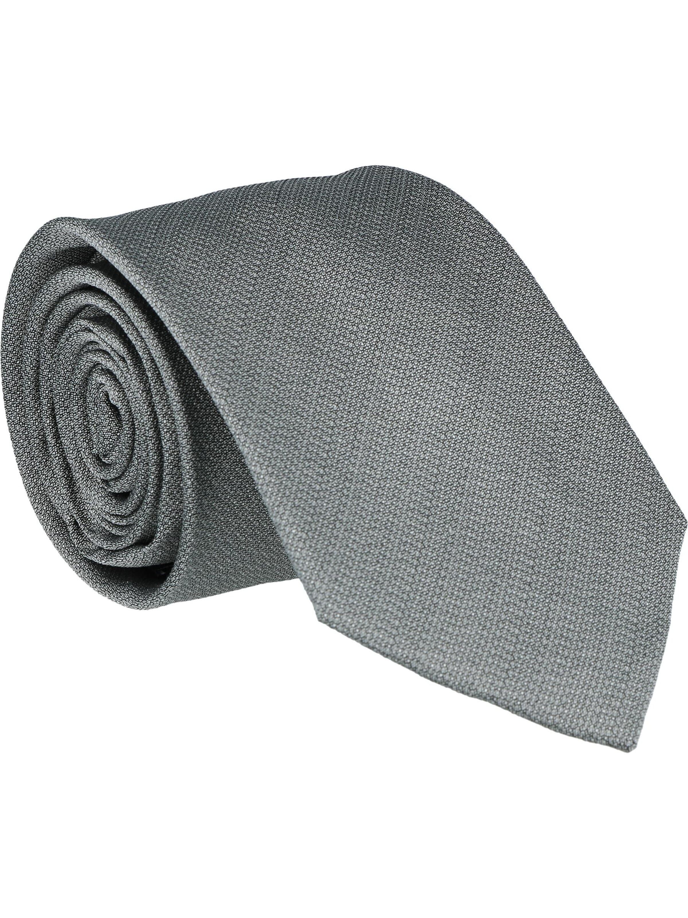WILLEN Tie 'Uni Struktur' in Grey