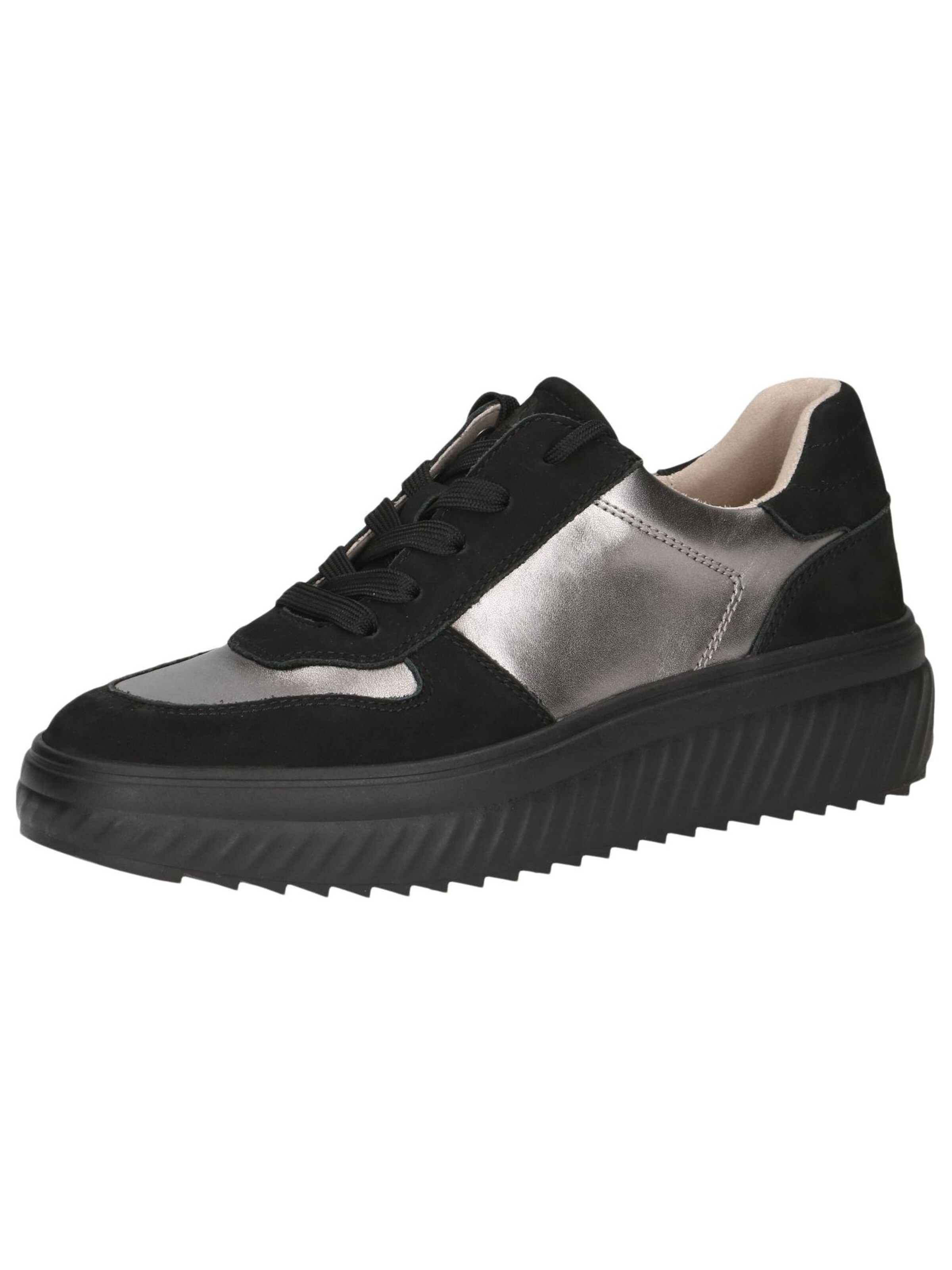 CAPRICE Sneaker in schwarz / silber, Produktansicht