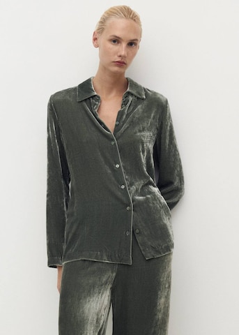 MANGO Schlafshirt 'Xbluti' in Grün: Vorderseite