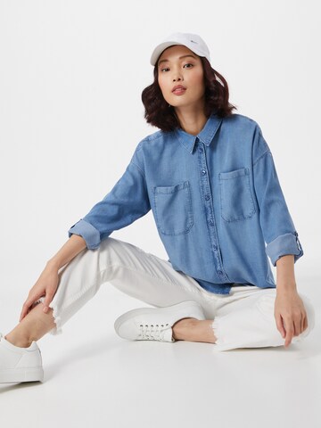 TOM TAILOR DENIM Blouse in Blauw