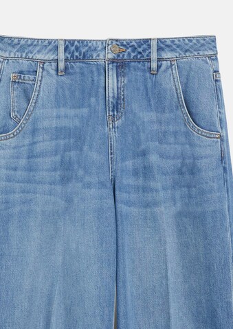 s.Oliver Baggy Bandplooi jeans in Blauw: voorkant