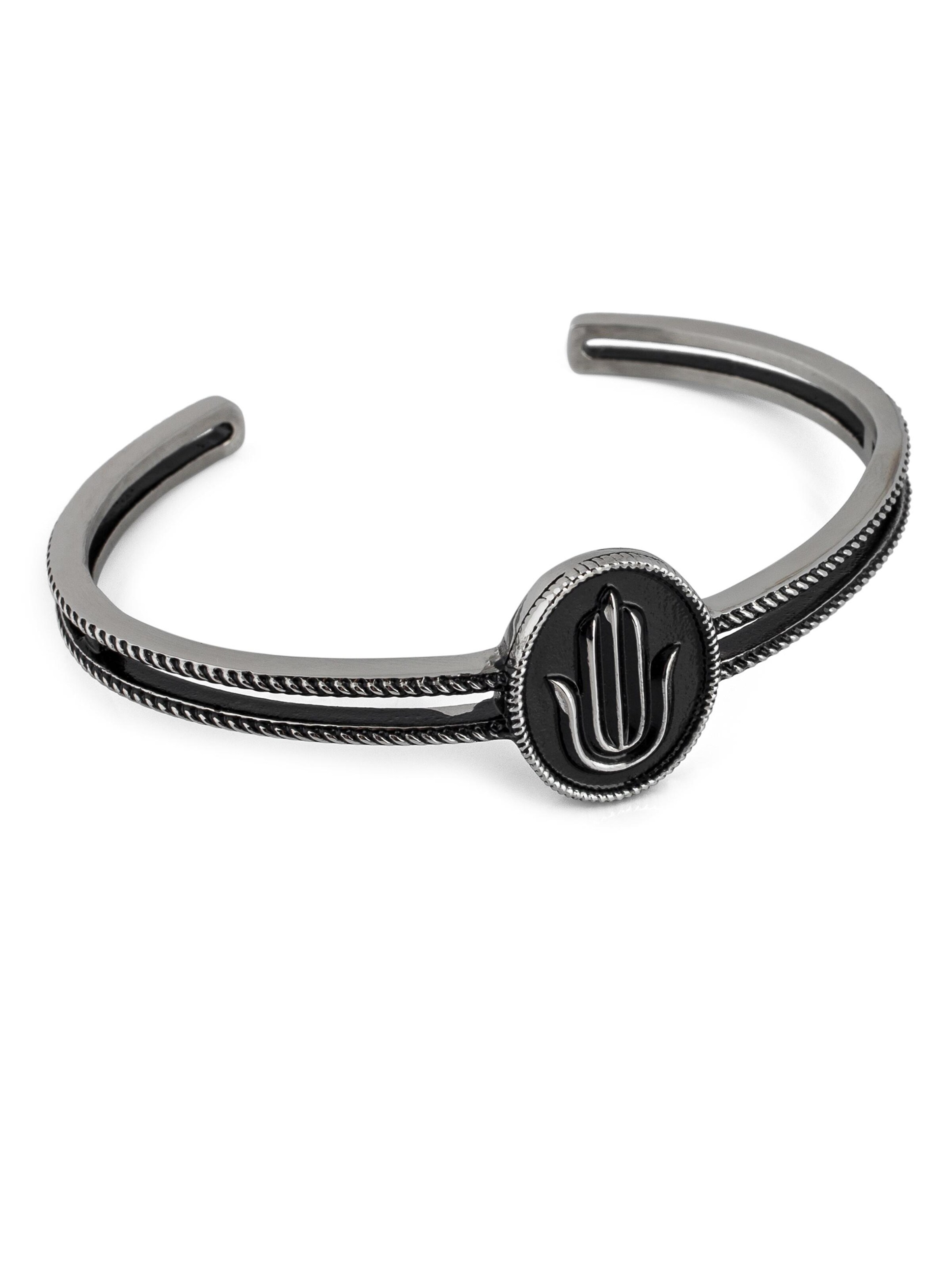 Akitsune Bracelet 'Hamsa' in Silver: front