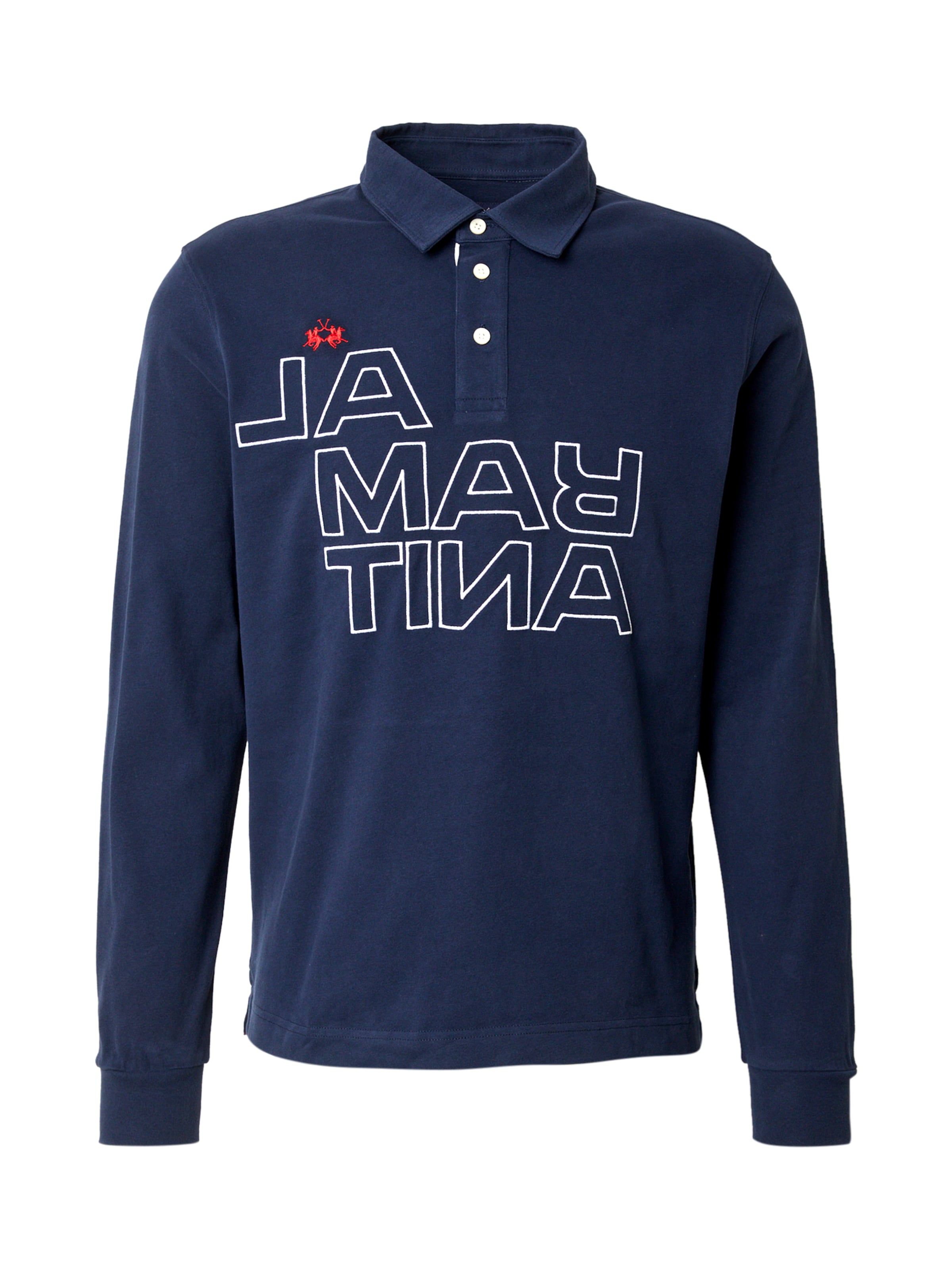La Martina - Camiseta en azul: frente