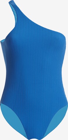 Wolford Badpak ' High Leg One Piece ' in Blauw: voorkant