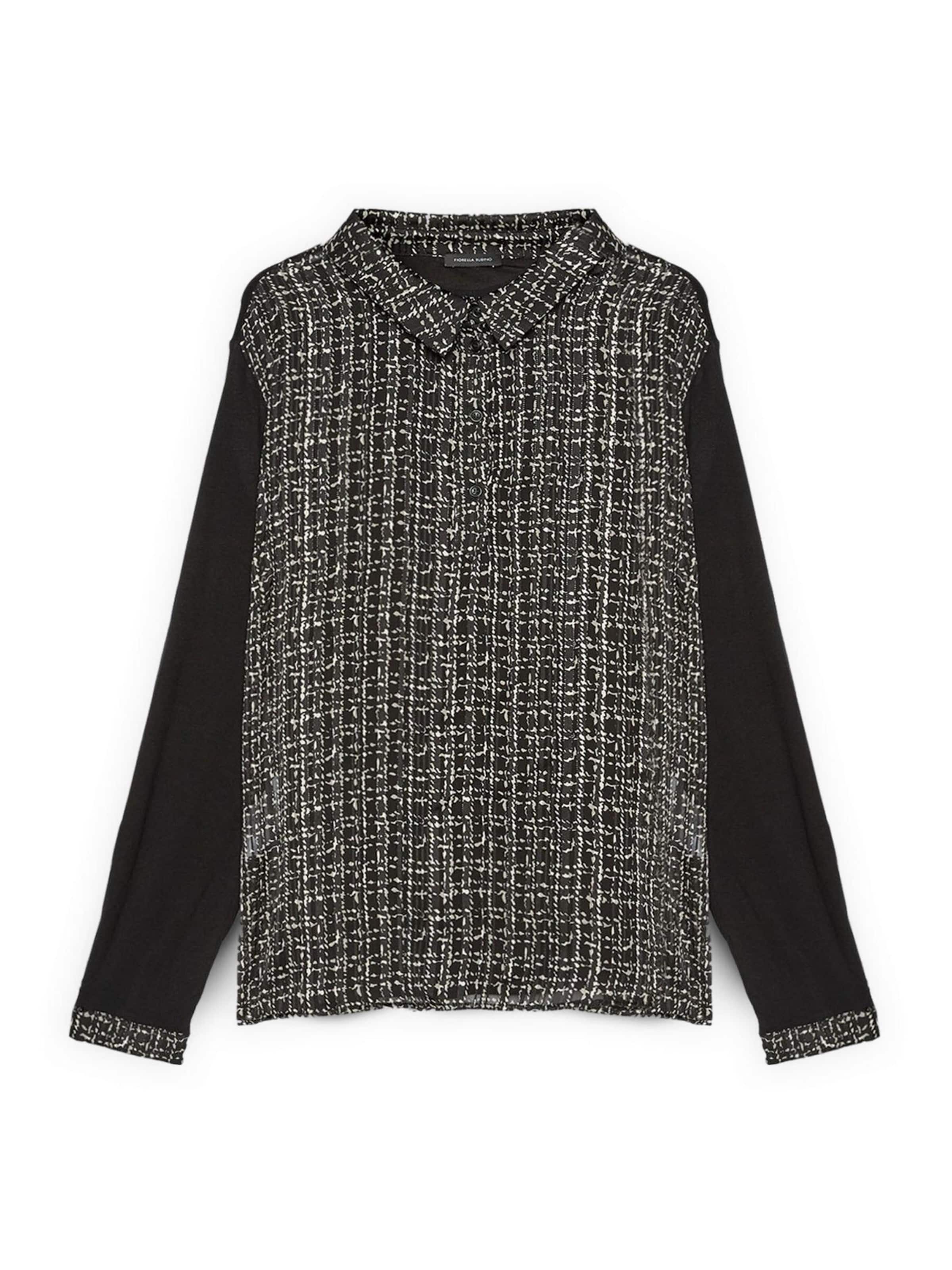 Fiorella Rubino Blouse in Zwart: voorkant