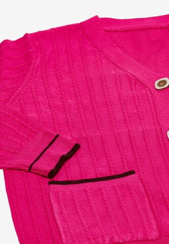 NALLY Gebreid vest in Roze