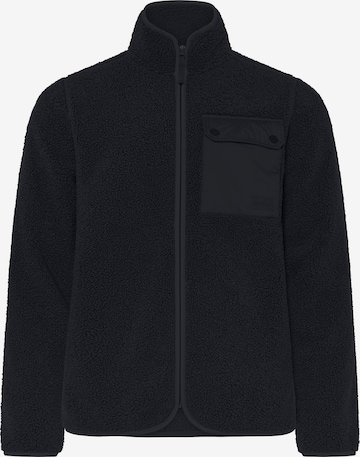 Didriksons Funktionele fleece-jas 'Peter' in Zwart: voorkant