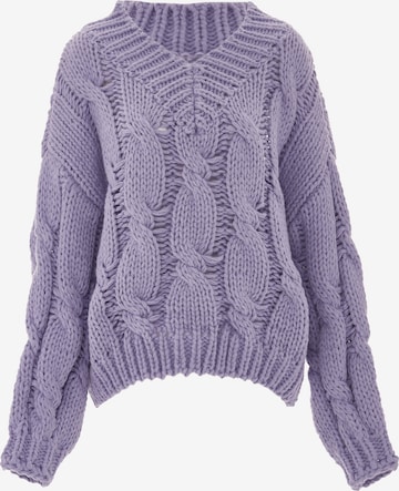 ebeeza Sweater in Purple: front