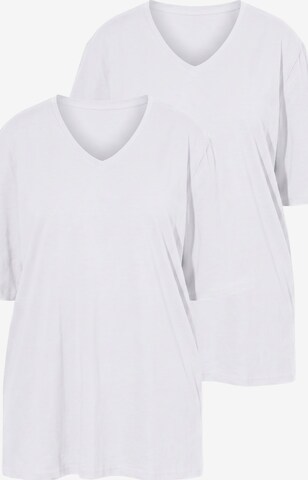 Ulla Popken Shirt in Weiß: Vorderseite