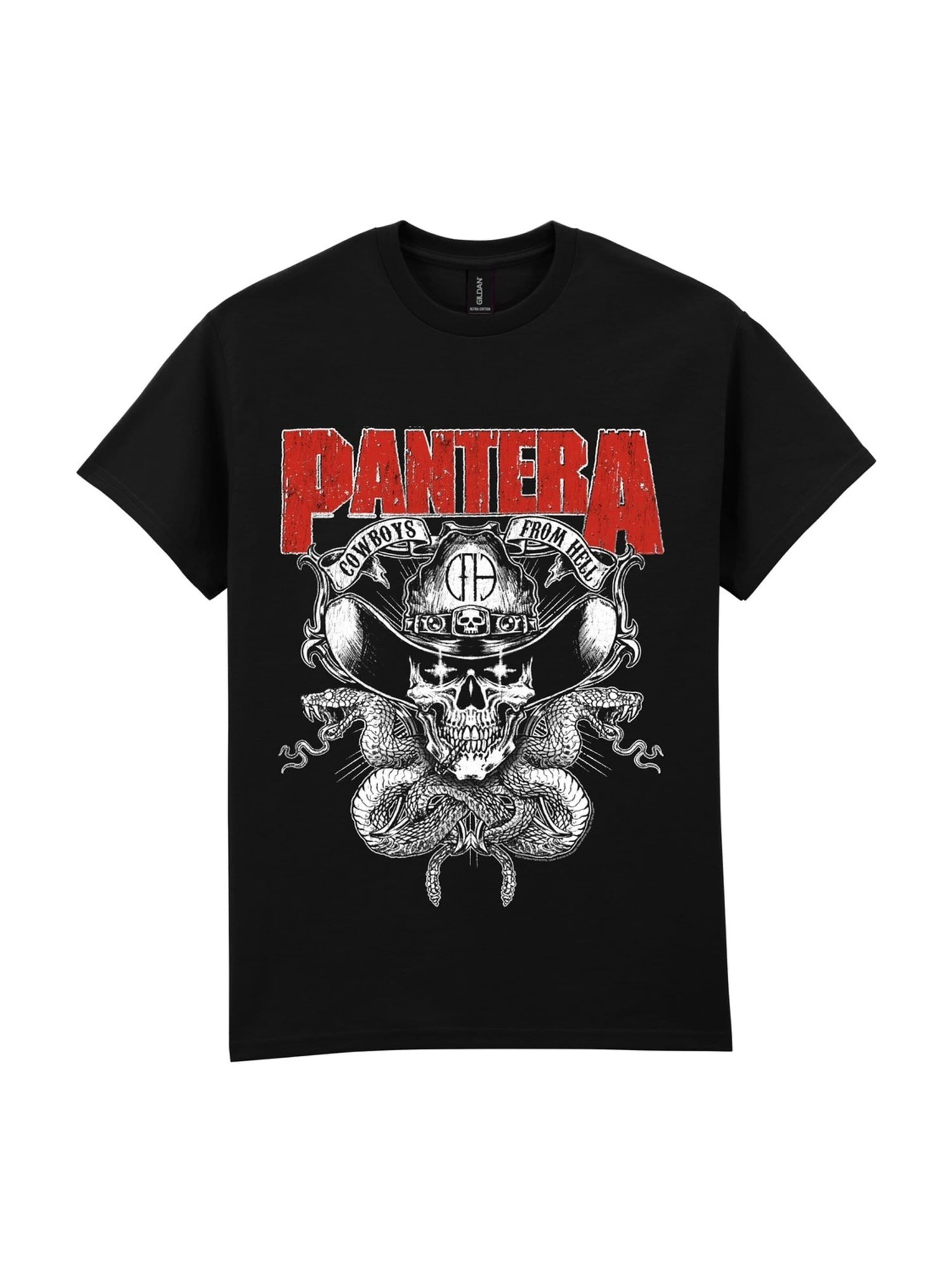 PANTERA Shirt 'Pantera Cowboys From Hell'‌‌‌‌‌‌ in Schwarz: Vorderseite
