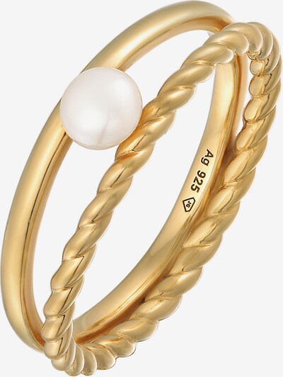 ELLI PREMIUM Ring in de kleur Goud / Parelwit, Productweergave