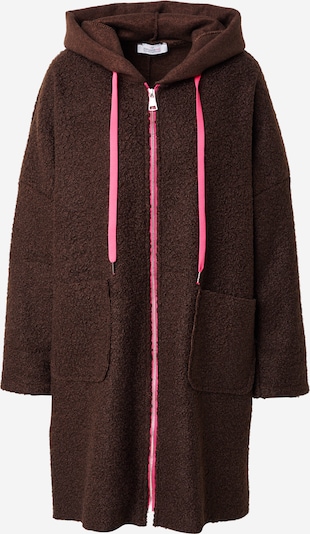 Zwillingsherz Flis jakna 'Neon' u čokolada / svijetloroza, Pregled proizvoda
