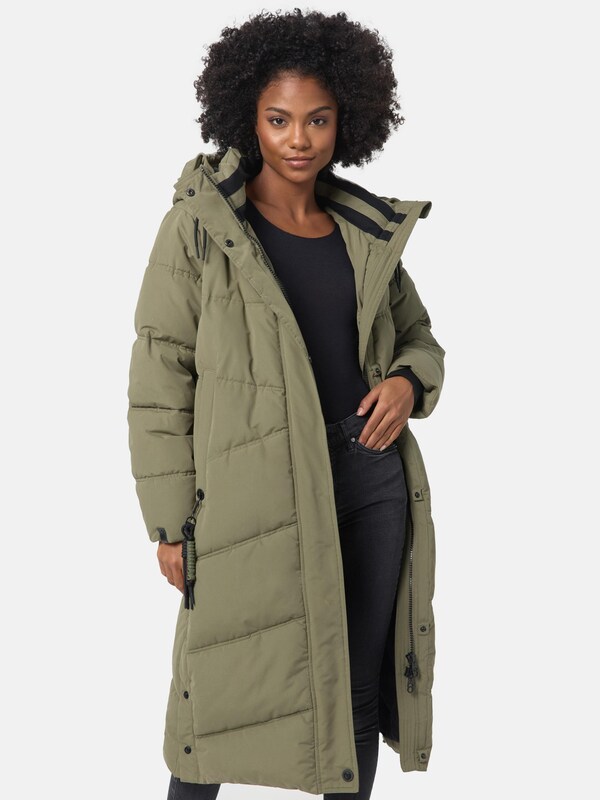 NAVAHOO Winter Coat 'Kuschelmausi' in Green