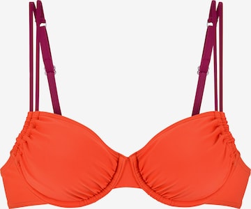 T-shirt Top per bikini di s.Oliver in arancione: frontale