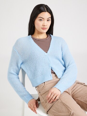 COMMA Gebreid vest in Blauw: voorkant