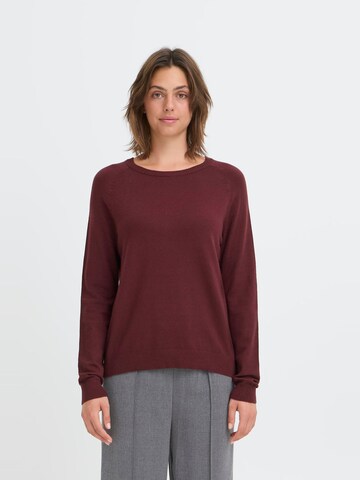 Oxmo Trui ' OXBMMNORA RAGLAN JUMPER ' in Rood