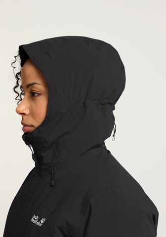 JACK WOLFSKIN Winter Coat in Black