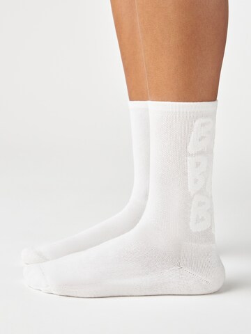 Von Jungfeld Socks 'Embossed' in White