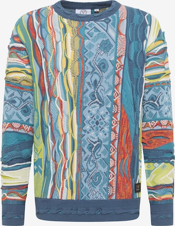 Carlo Colucci Pullover 'Dimani' in Blau: Vorderseite