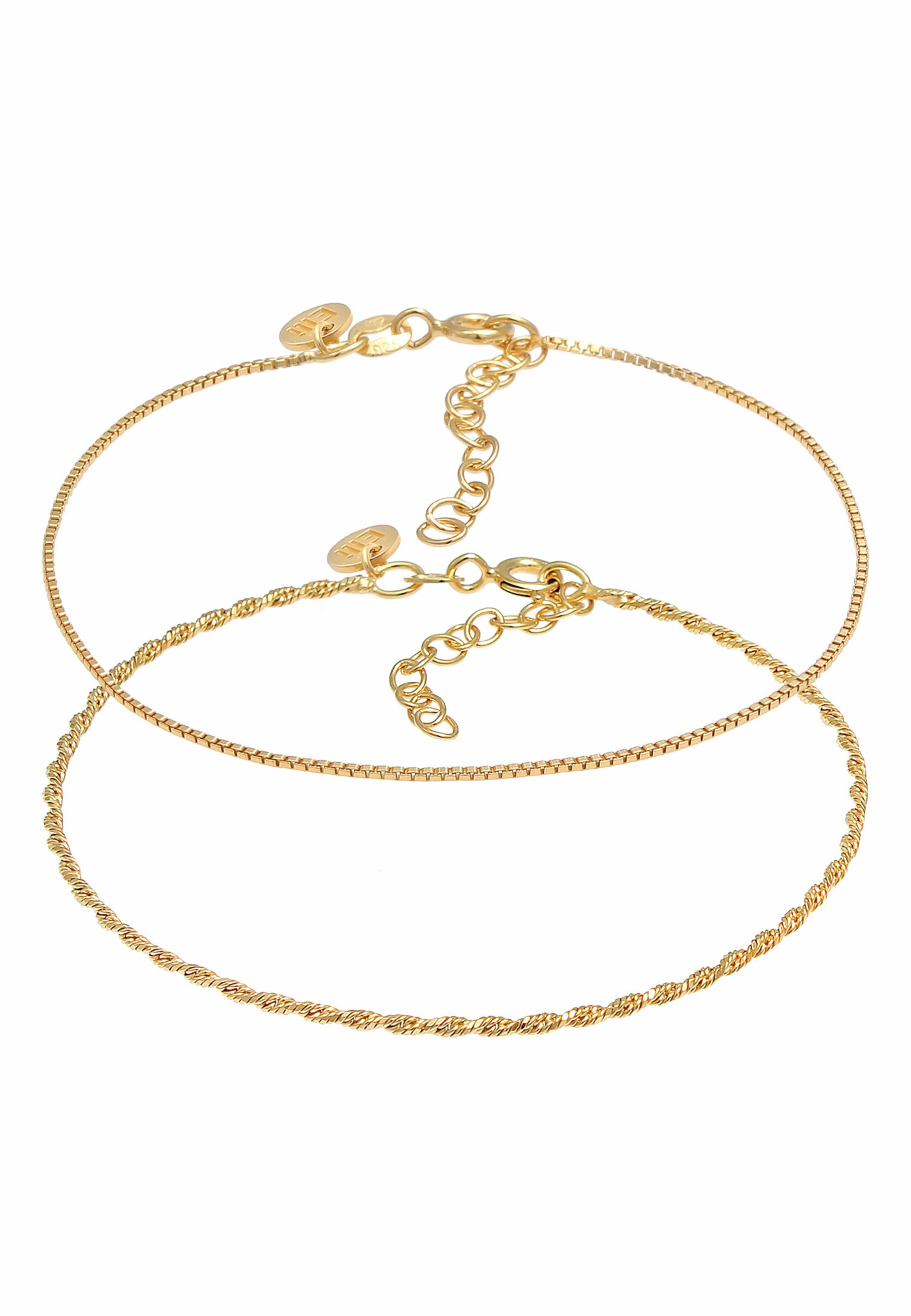 ELLI PREMIUM Sieraden set in Goud: voorkant