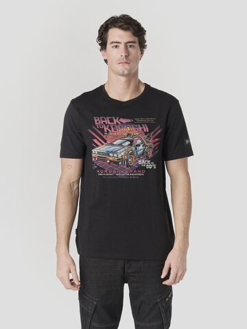 Maglietta di KOROSHI in nero: frontale