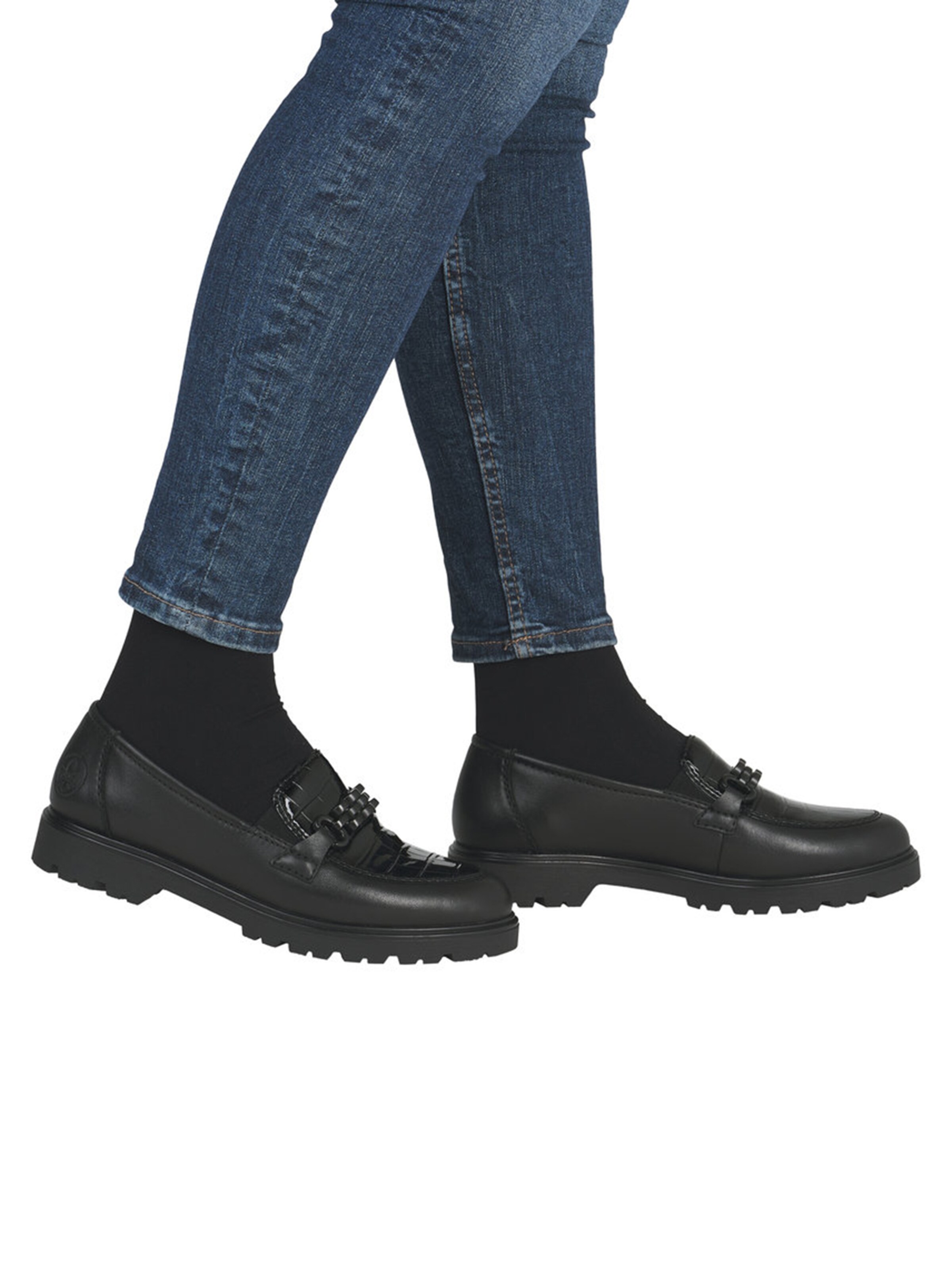 Rieker Slipper in Schwarz