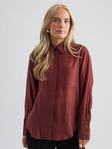 Camicia da donna 'Stella' di minus in rosso: frontale