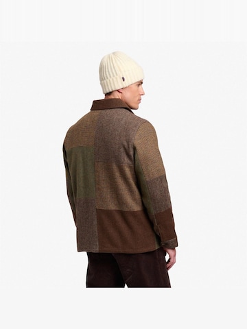 SEBAGO Between-Season Jacket 'DORR PATCHWORK BROWN MULTICOLOR CHECK' in Brown