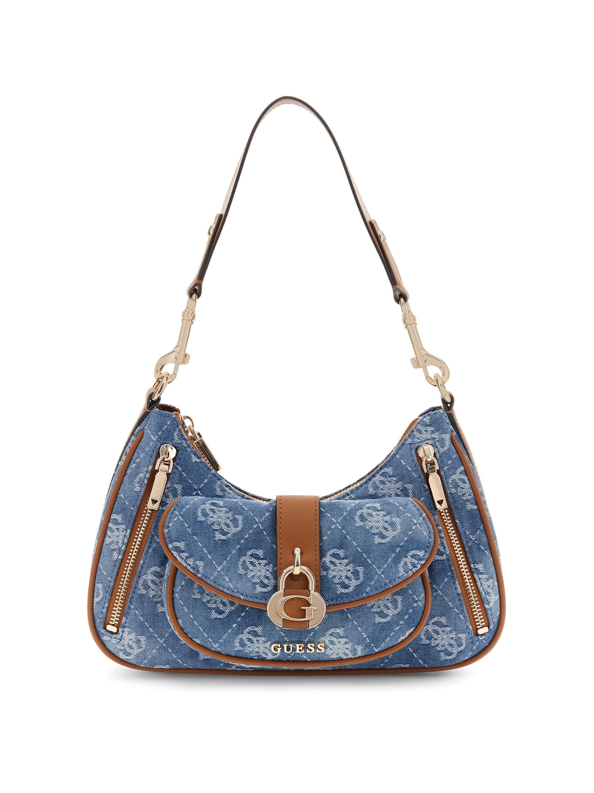 GUESS Shoulder Bag 'Jessa' in Blue: front