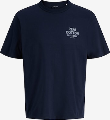 T-Shirt 'JJEDOVER' JACK & JONES en bleu : devant