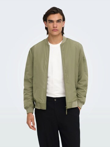 Only & Sons - Chaqueta de entretiempo 'ONSJOSHUA' en verde: frente