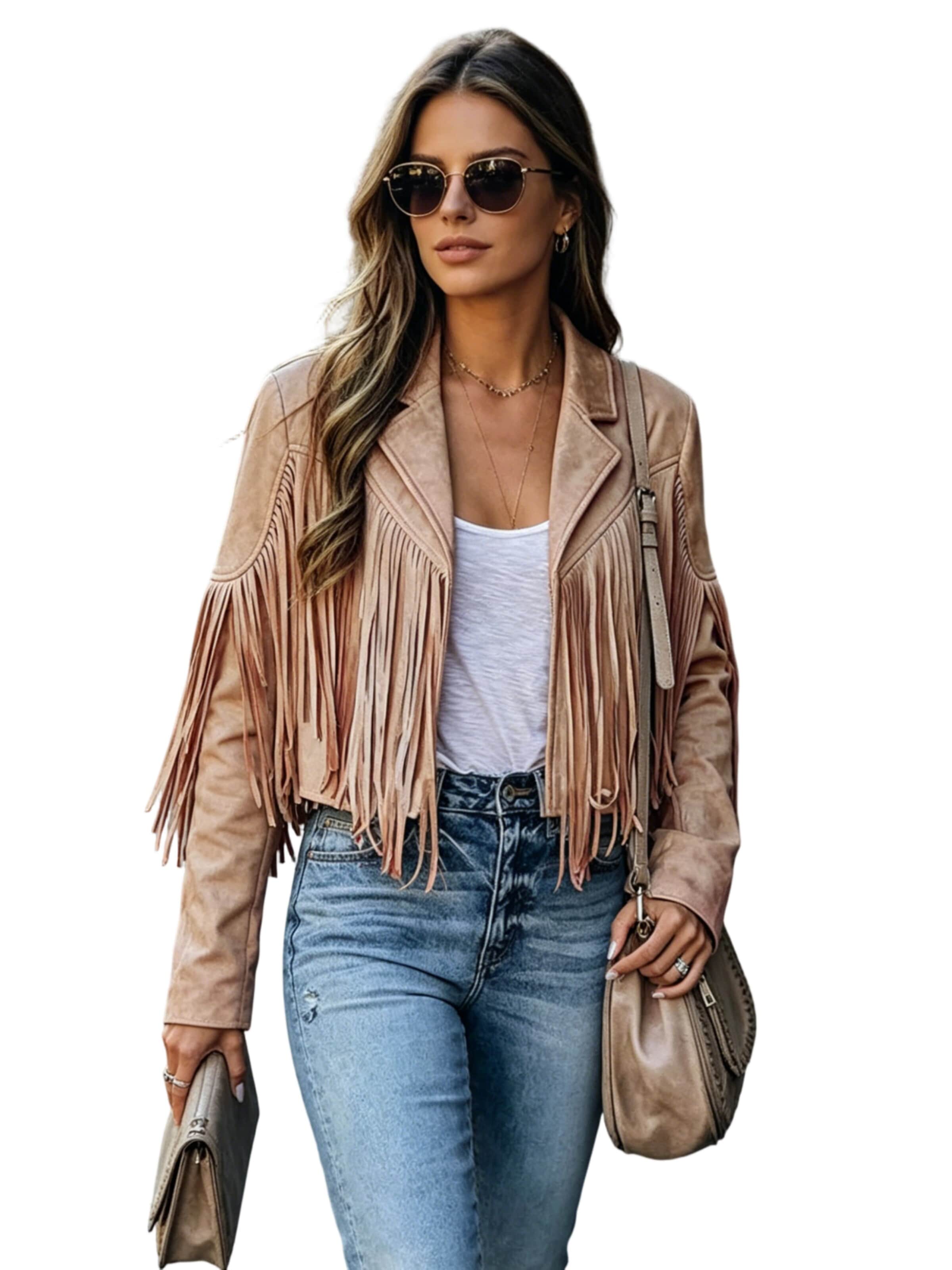 Yesfashion Between-seasons coat in Brown: front