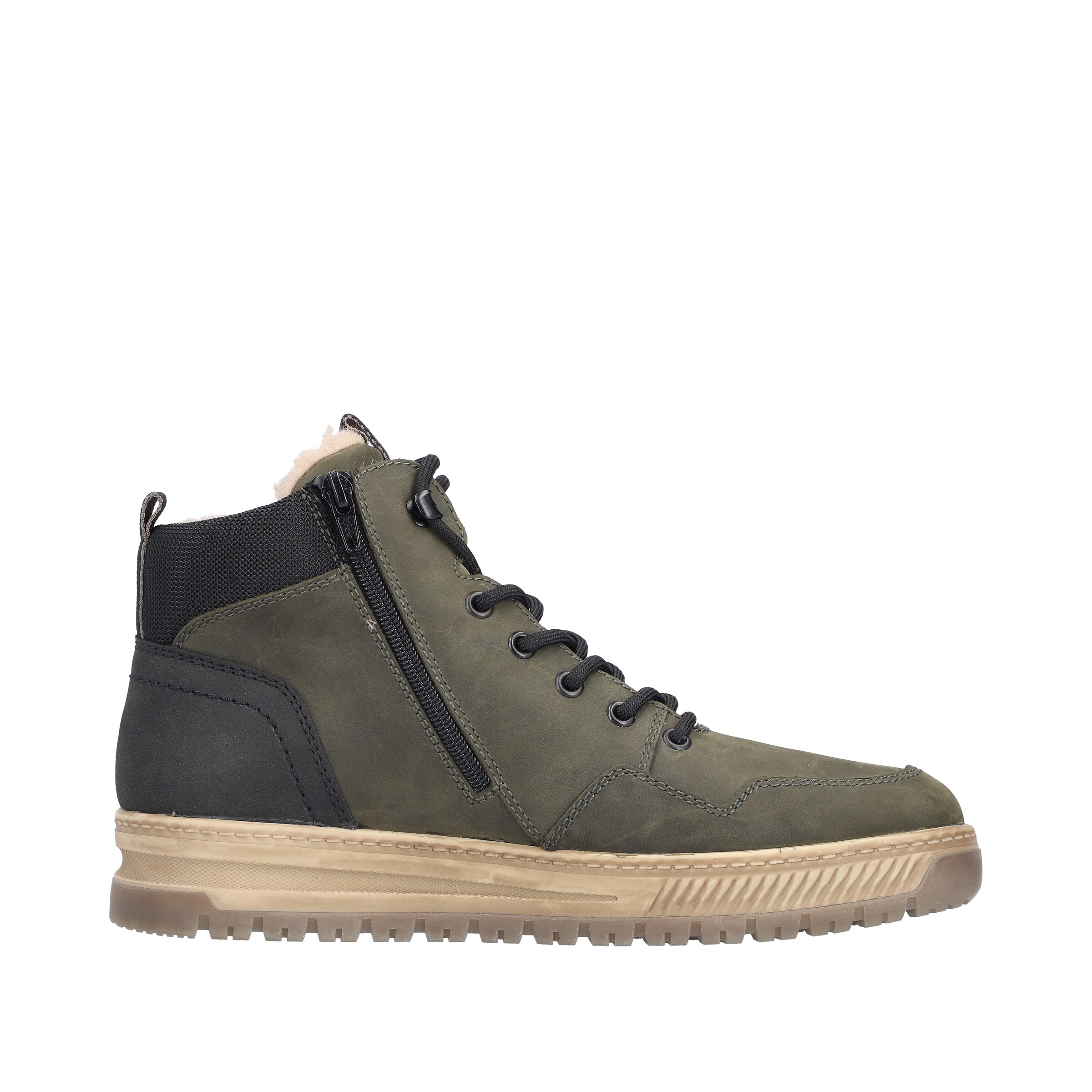 Rieker Schnürstiefel in Grün