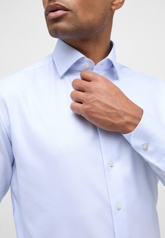 ETERNA Comfort fit Button Up Shirt in Blue