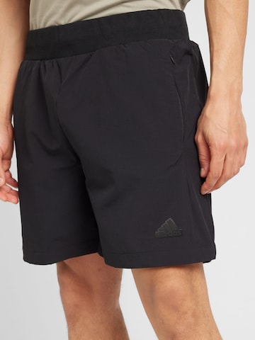 ADIDAS SPORTSWEAR Regular Workout Pants 'Z.N.E.' in Black