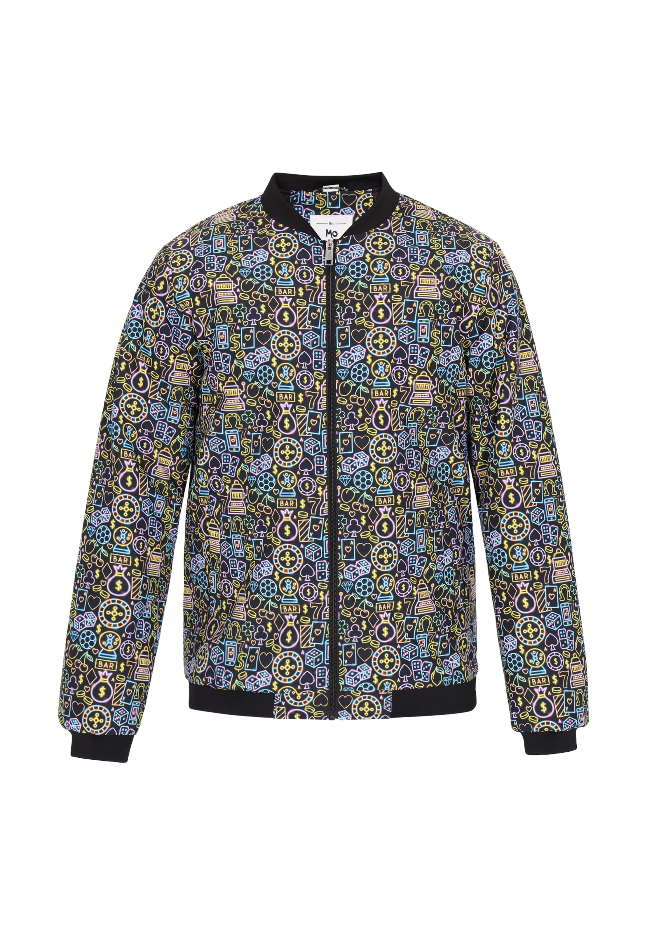 MO Kurtka przejściowa w kolorze czarny: przód